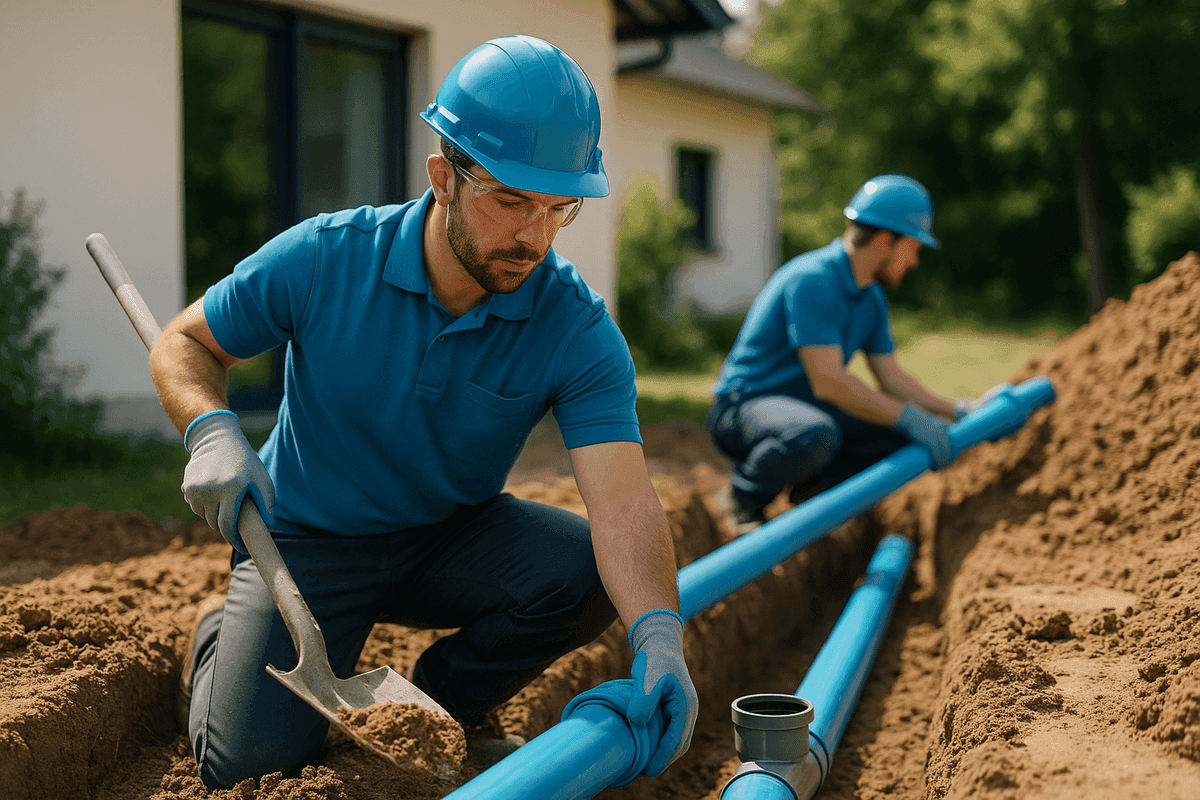 Sewer Line Installation service by Right Way Plumbing