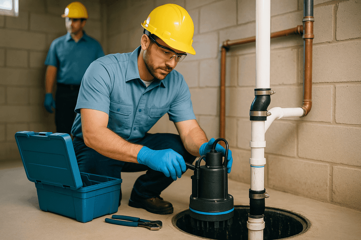 Sump Pump Repair service by Right Way Plumbing
